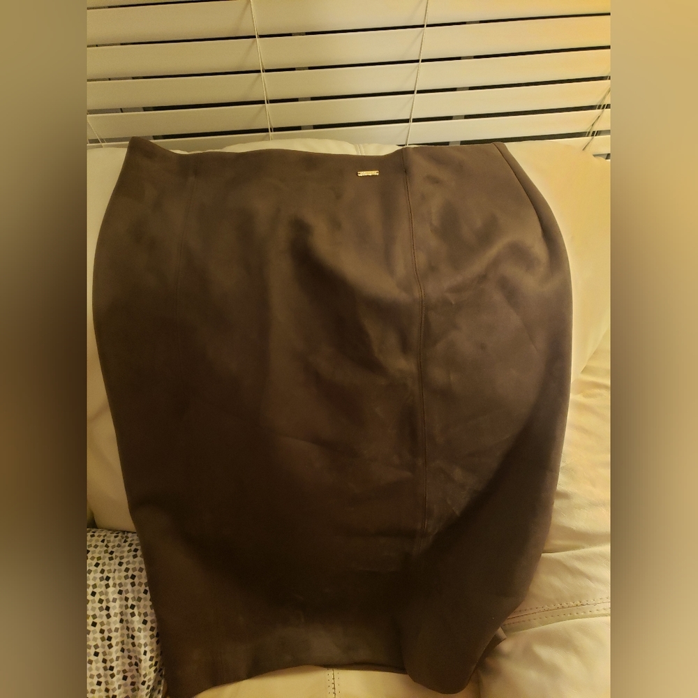 Very soft Suede knee length skirt